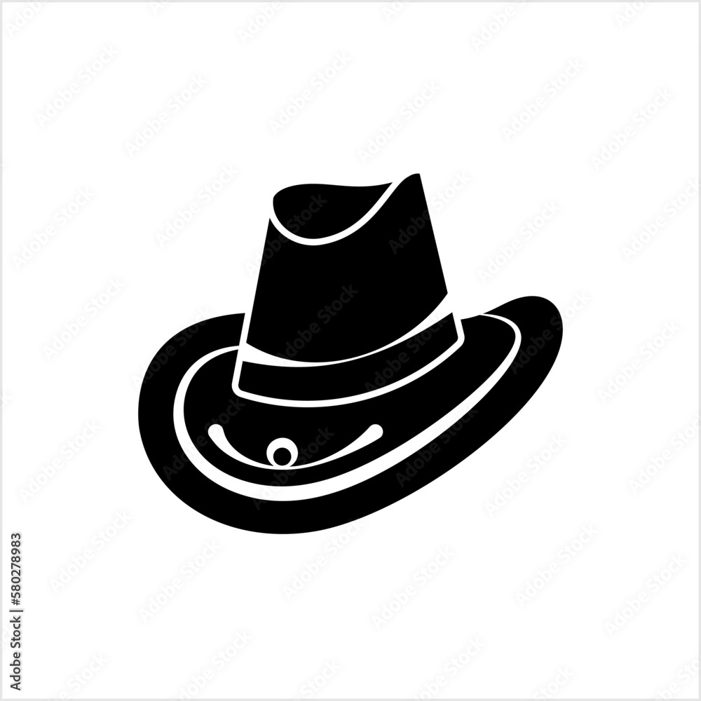 Cowboy Hat Icon, Fold Down Earflaps, Sun, Rain Protection Hat Cowboy Hat Icon, Fold Down Earflaps, Sun, Rain Protection Hat