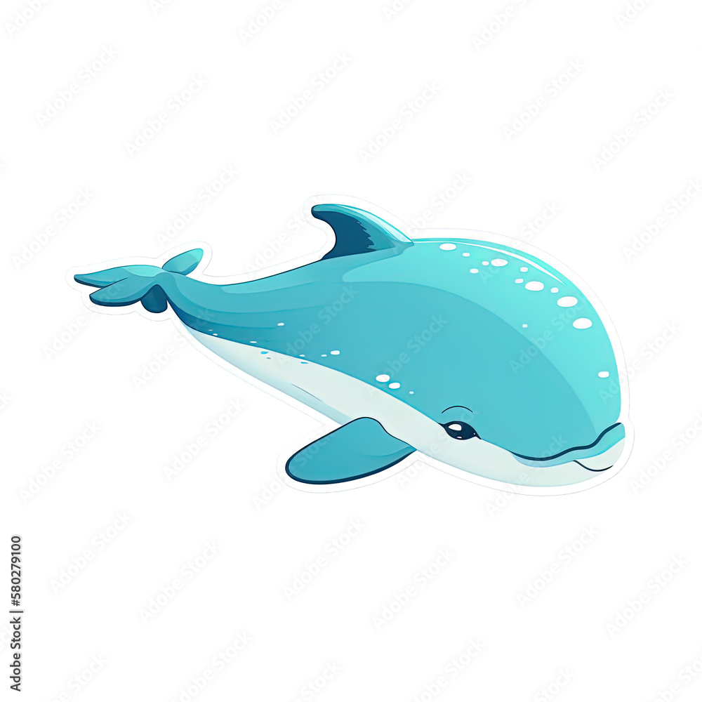 Whale cartoon design, generated AI, generated, AI Whale cartoon design, generated AI, generated, AI