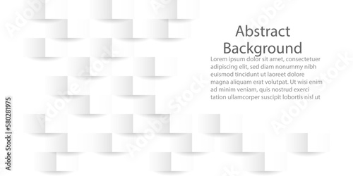 Fototapeta Naklejka Na Ścianę i Meble -  White geometric abstract texture for background ,vector illustration