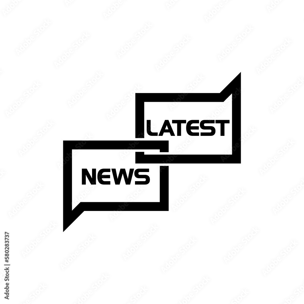 Latest news speech bubble icon isolated on transparent background Latest news speech bubble icon isolated on transparent background