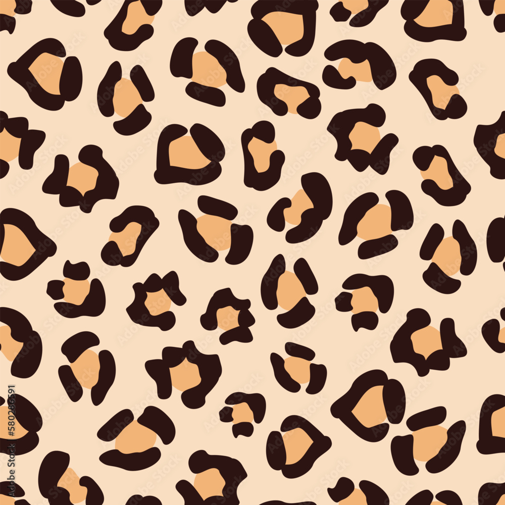 Seamless pattern with animal print, abstract shapes. Mid Century Modern Art design for paper, cover, fabric, interior decor and more. Seamless pattern with animal print, abstract shapes. Mid Century Modern Art design for paper, cover, fabric, interior decor and more.
