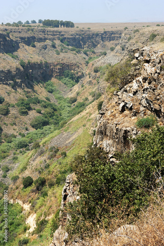 Konstfotografi Gamla Nature Reserve in Israel - the ancient city and the tallest waterfall in t
