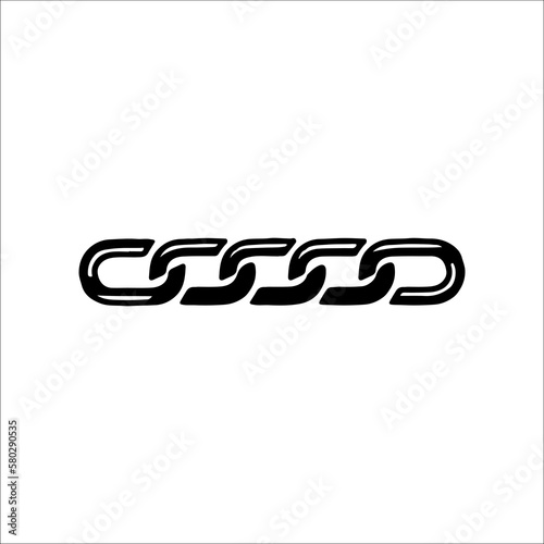 concept chain silhouette vector illustration