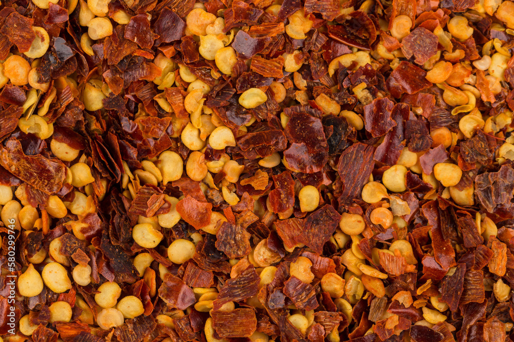 Pile of a crushed red pepper Pile of a crushed red pepper