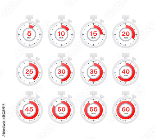 Set Timer, clock, stopwatch. Cooking time. 0 to 60 minutes.