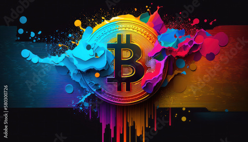 Bitcoin Logo Design: Modern Representation of Cryptocurrency and Blockchain