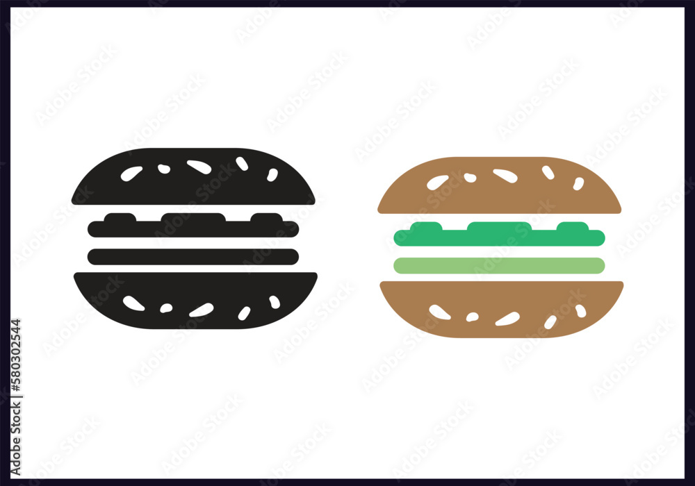 food icon vector on white background. food icon vector on white background.