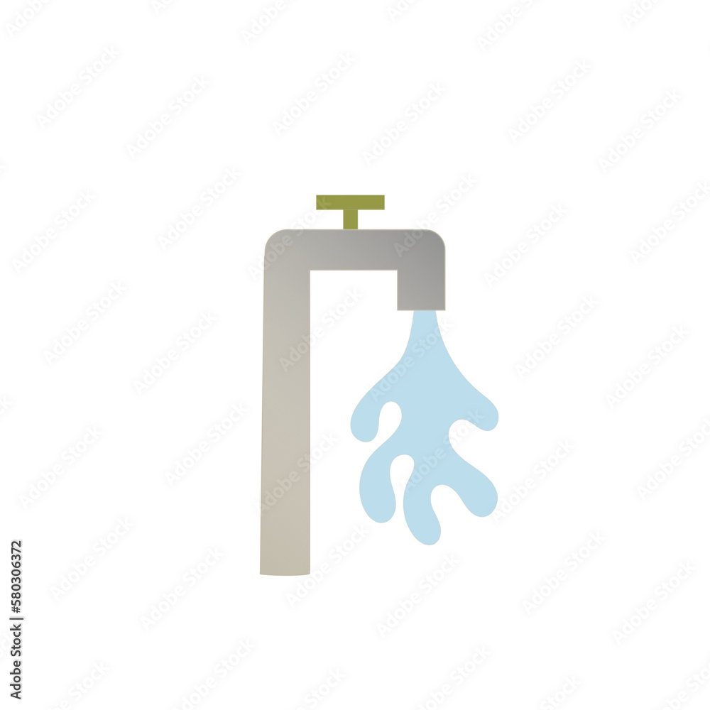 illustration of tap water open wtih running water world waterday illustration of tap water open wtih running water world waterday