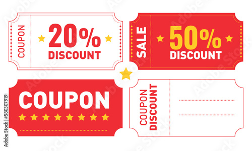 set of coupons for sale with discount	