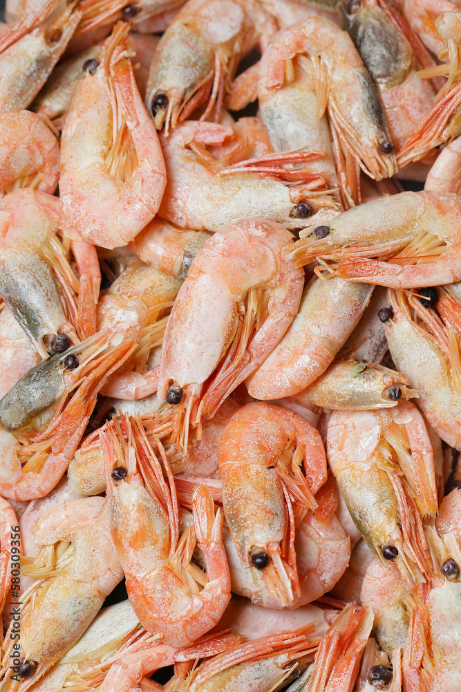 fresh shrimps on ice fresh shrimps on ice