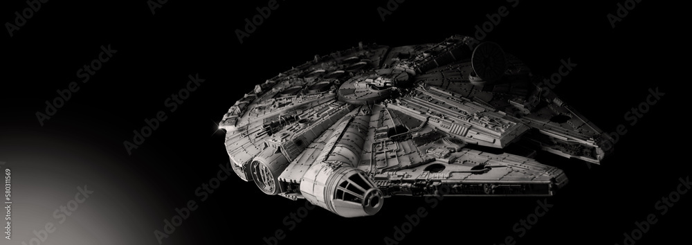 Naklejka premium Bangkok Thailand. April 30 2018. Star Wars figure. portrait images. toy figures characters model standing.