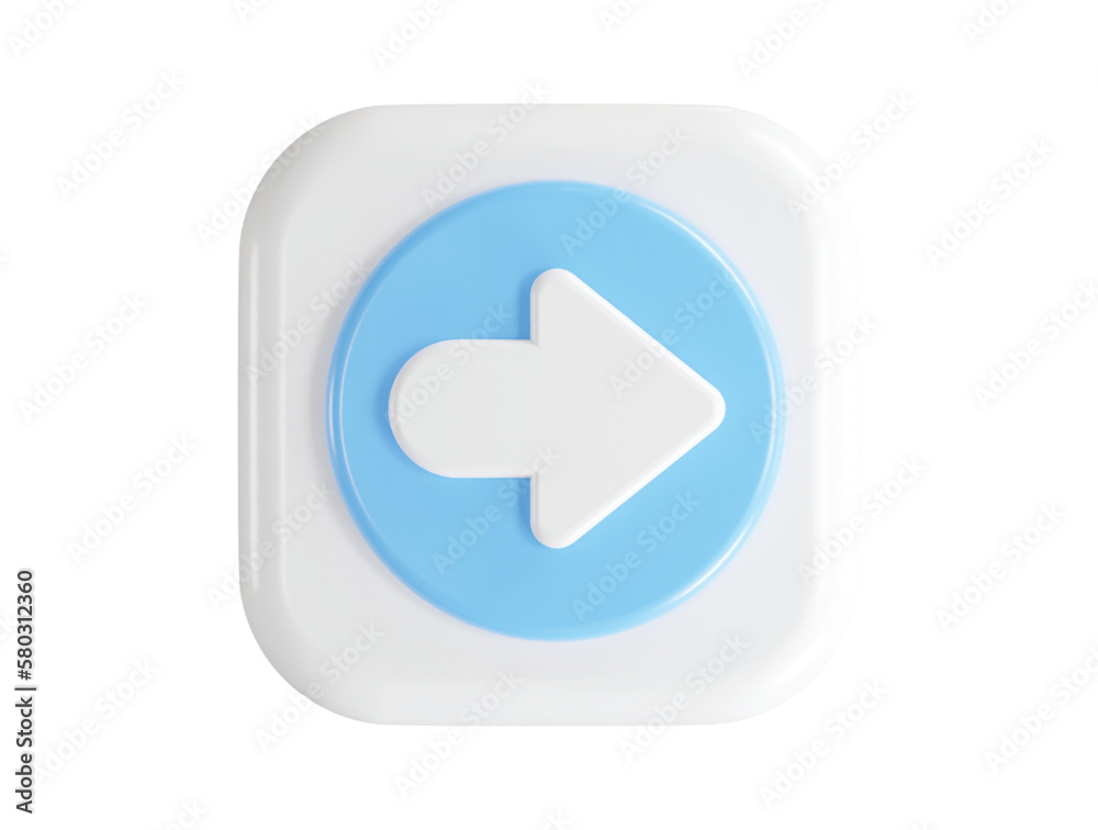 Arrow icon 3d rendering share vector element illustration Arrow icon 3d rendering share vector element illustration