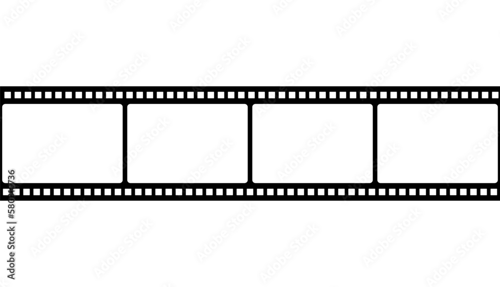 Film Strip Photo Movie Negative Vector Illustration