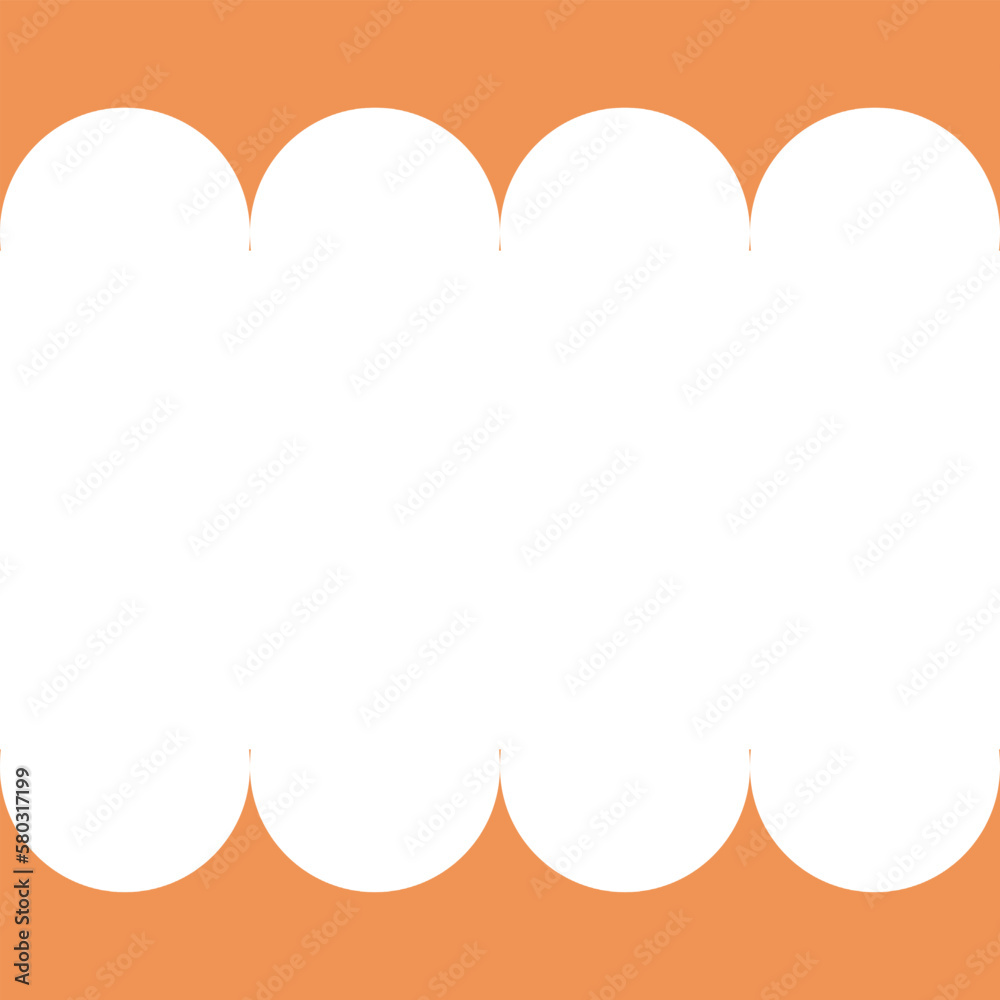 Obraz premium orange and white lattice-contiguous checkered background