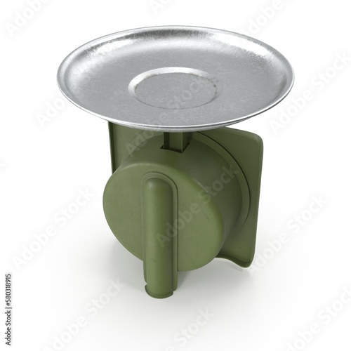 Old Kitchen Scales USSR 3d render illustration