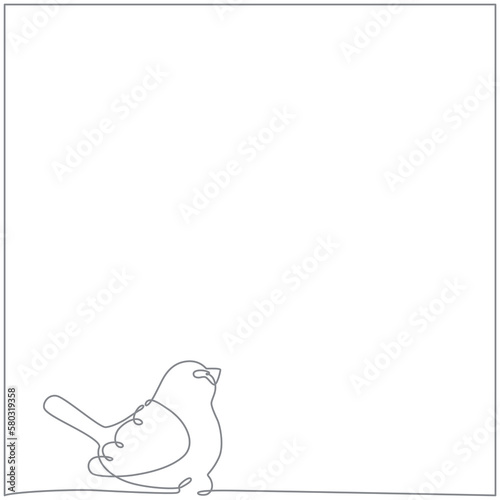 Easter continuous one line hand drawing frames pack. Illustration for post in social media, invitation, greeting card. Bunny, bird, sheep, church.