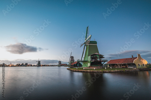 Zaanse Schans windmills in North Holland, Netherlands