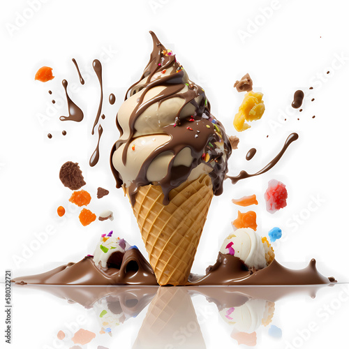 chocolate ice cream (ID: 580322721)