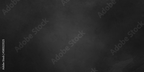 Vector illustration of old black background soft white watercolor grunge texture style center for adding your text. Dark wallpaper. Blackboard. Chalkboard