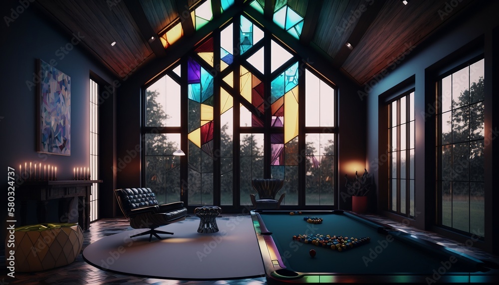 Cosy luxurious apartment living room , lobby , interior design , 4k photoreal , generative AI 