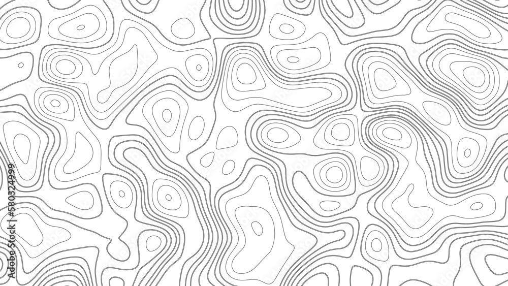 Abstract white topography vector background. Line topography map design. 