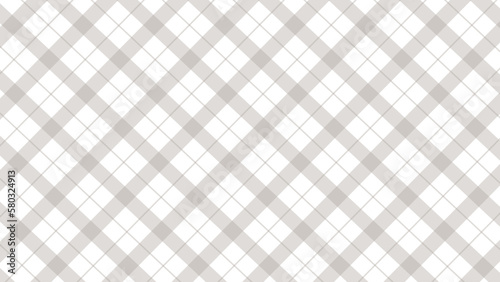 Brown diagonal checkered seamless pattern in white background