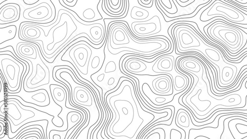 Abstract white topography vector background. Line topography map design.  © Song Long