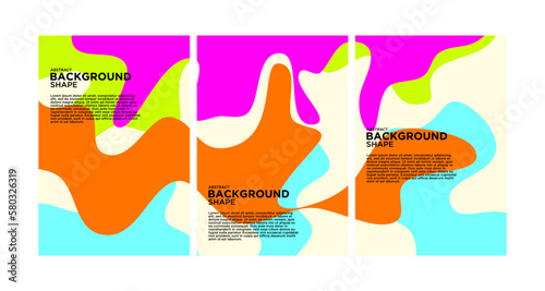 abstract acidic color background with abstract fluid design