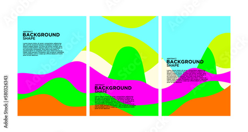 abstract acidic color background with abstract fluid design