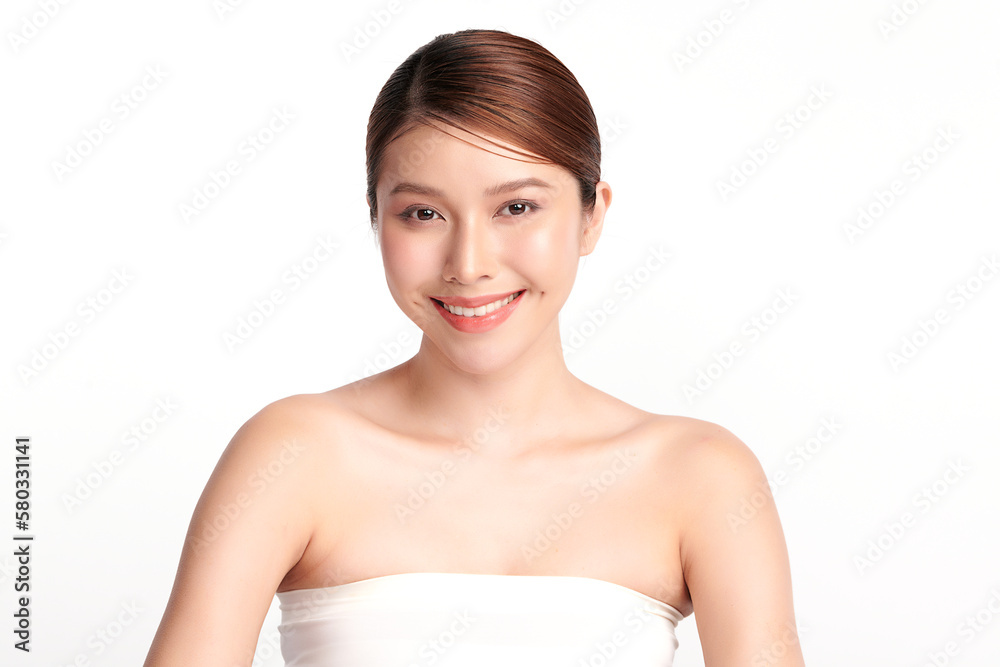 Beautiful young asian woman with clean fresh skin on white background, Face care, Facial treatment, Cosmetology, beauty and spa, Asian women portrait. Beautiful young asian woman with clean fresh skin on white background, Face care, Facial treatment, Cosmetology, beauty and spa, Asian women portrait.