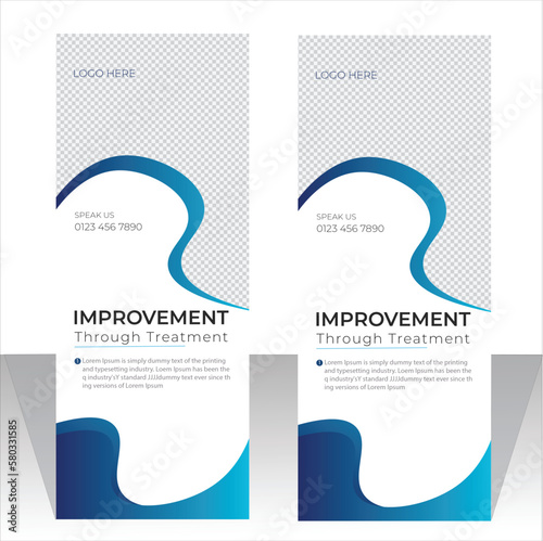 Modern medical and hospital marketing template for new  professional company 