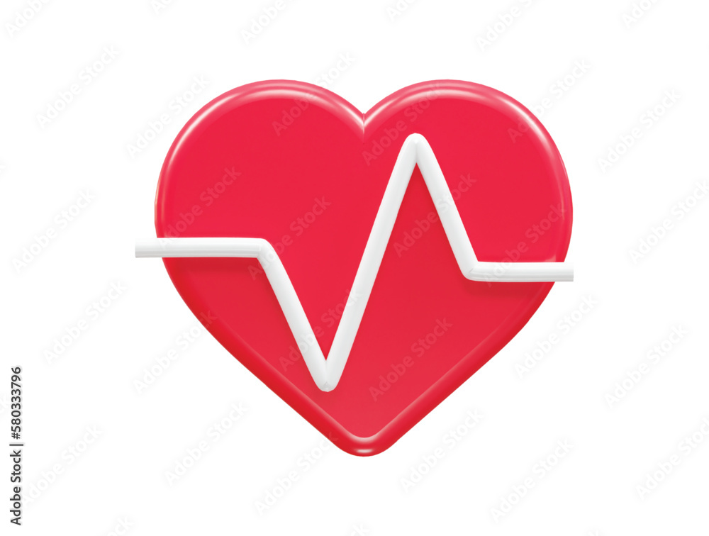 Heart icon 3d rendering vector illustration transparent element Heart icon 3d rendering vector illustration transparent element