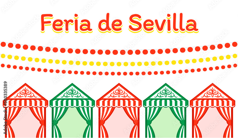 Obraz premium Feria de Abril de Sevilla banner