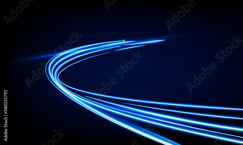 Abstract speed business start up launching product with Electric car and city concept Hitech communication concept innovation background, vector design