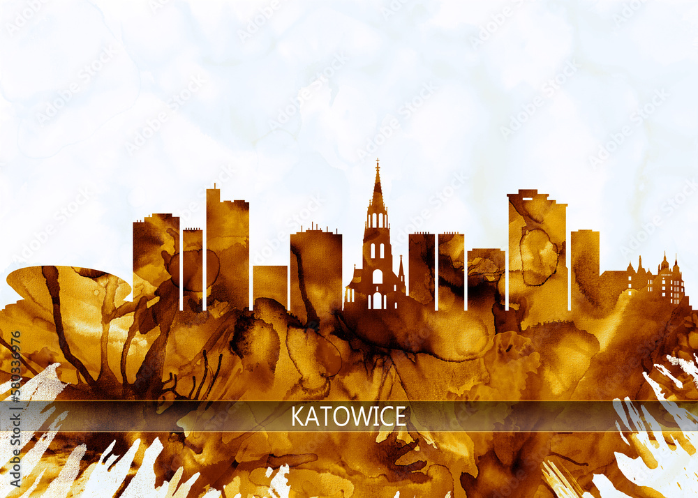 Katowice Poland Skyline