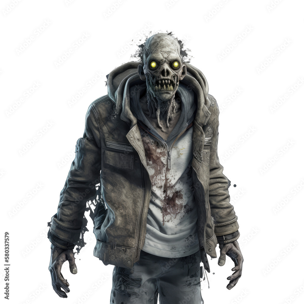 3D Zombie created with generative AI 3D Zombie created with generative AI