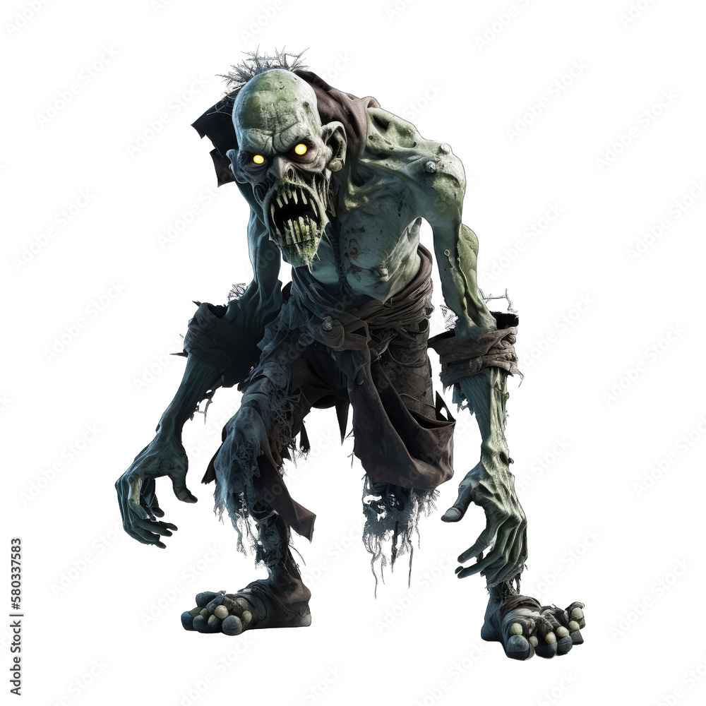 3D Zombie created with generative AI