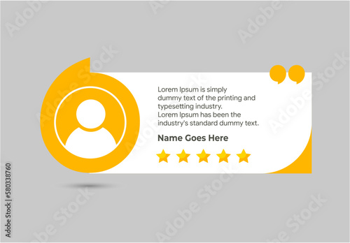 Creative Testimonial Template, Quote , What Our Clients Say , Infographic Template Editable Vector Illustration 
