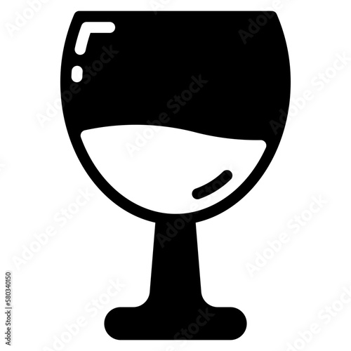 wine icon. vector illustration for web, computer and mobile app. solid style icon