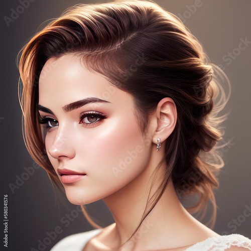 Headshot Portrait of a young girl