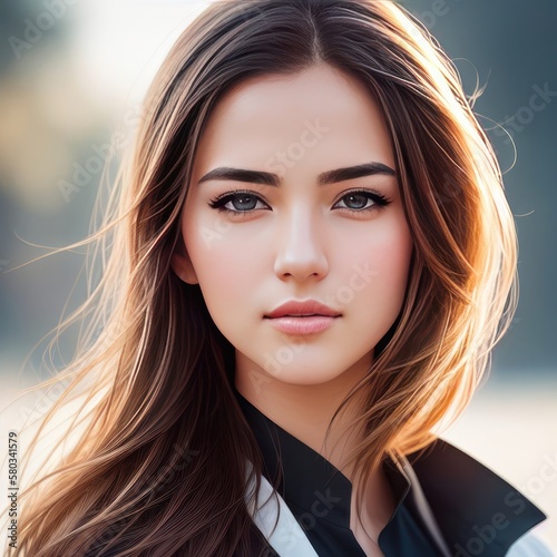 Headshot Portrait of a young girl