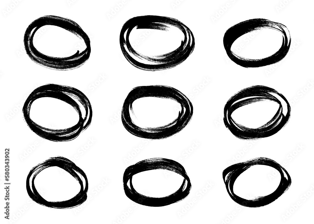 Circle drawn with a black marker Circle drawn with a black marker