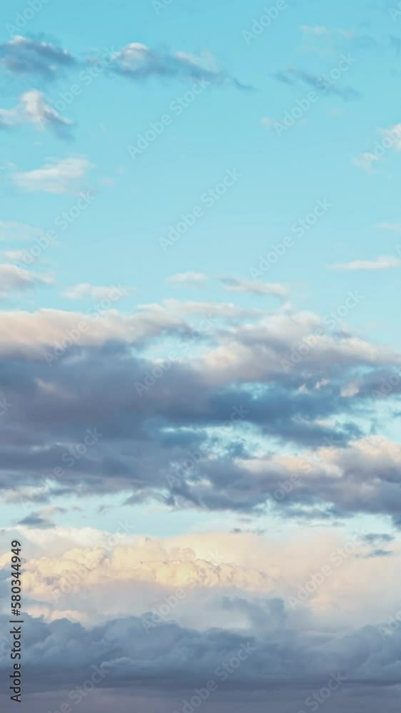 Clouds background. Sunset. Vertical Time lapse Clouds background. Sunset. Vertical Time lapse