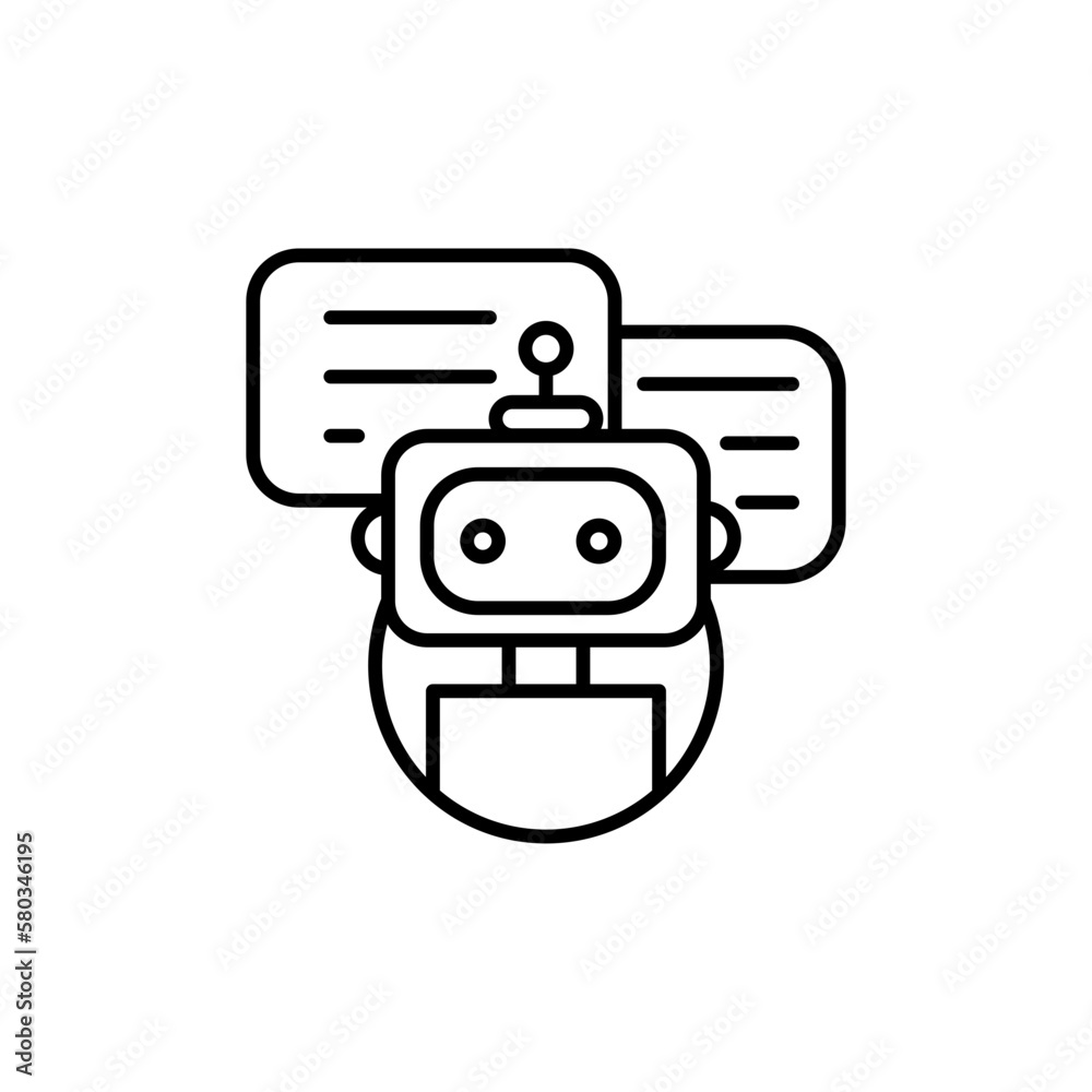Robot Icon Robotic Artificial Intelligence Flat Icon For App Web Logo Robot icon robotic artificial intelligence flat icon for app web logo