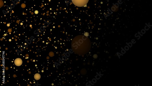 opening video with moving background balls