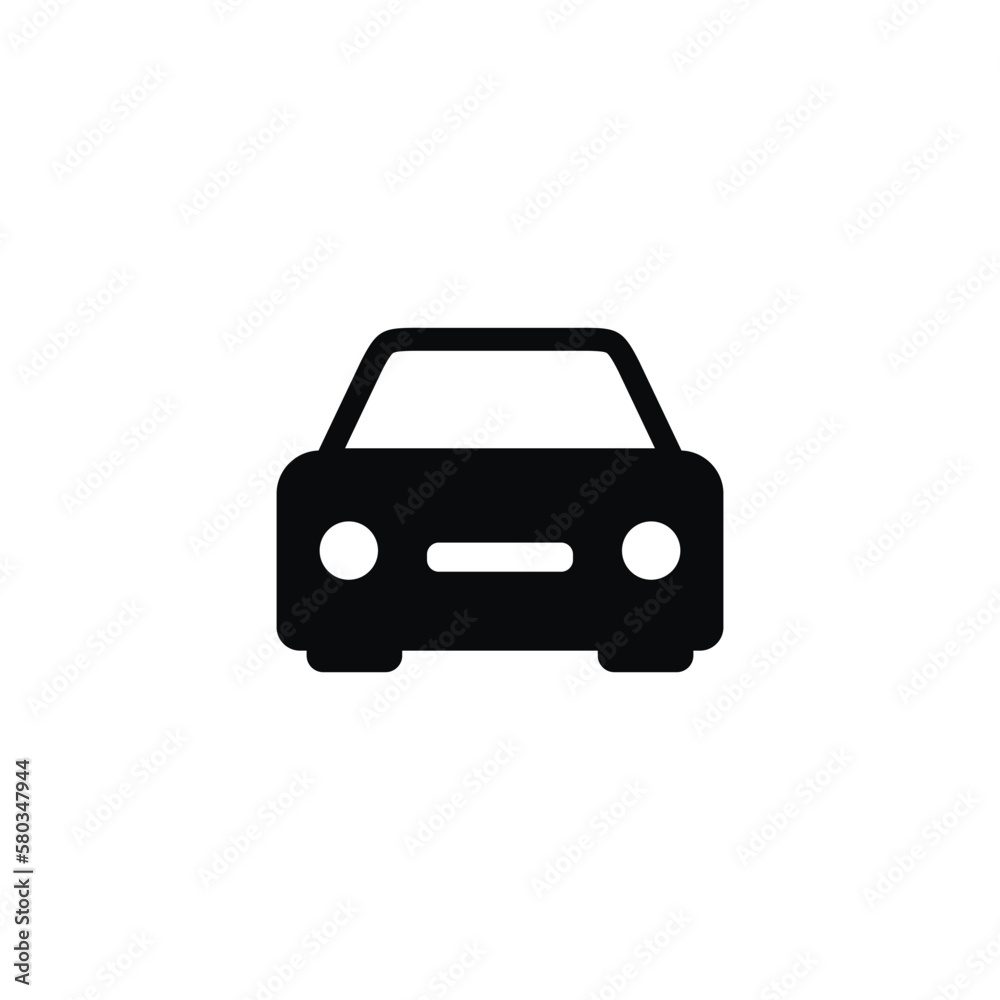 Car icon isolated on white background