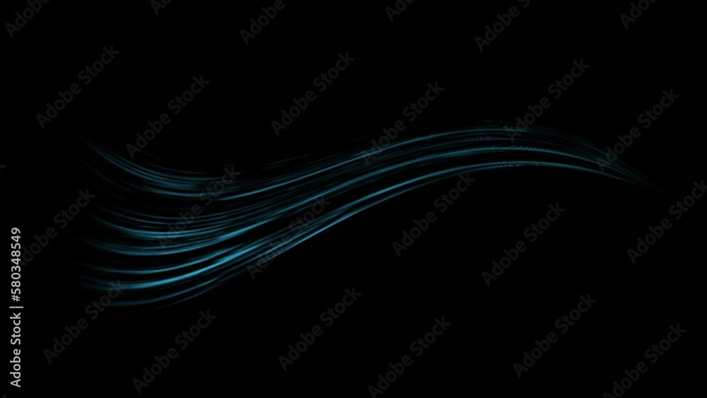 Blue cold wind flow effect, alpha channel