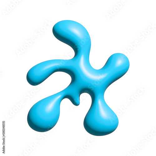 3d Fluid Transparent PNG. Water Splash