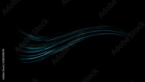 Blue cold wind flow effect, alpha channel