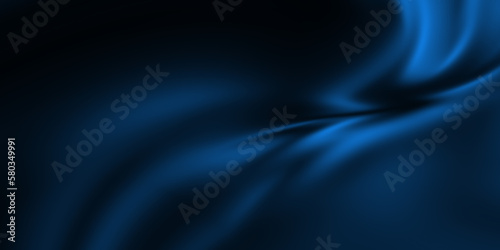 Liquid curve line on dark blue abstract background